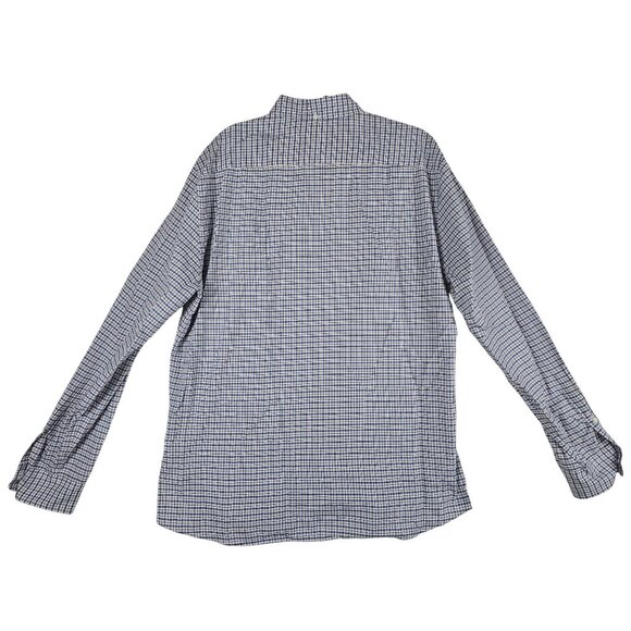 Brunello Cucinelli White Blue Red Check Button-Down Shirt XXXL Leisure Fit - Picture 8 of 12